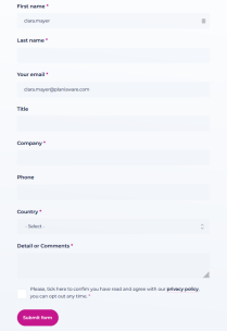 contact form