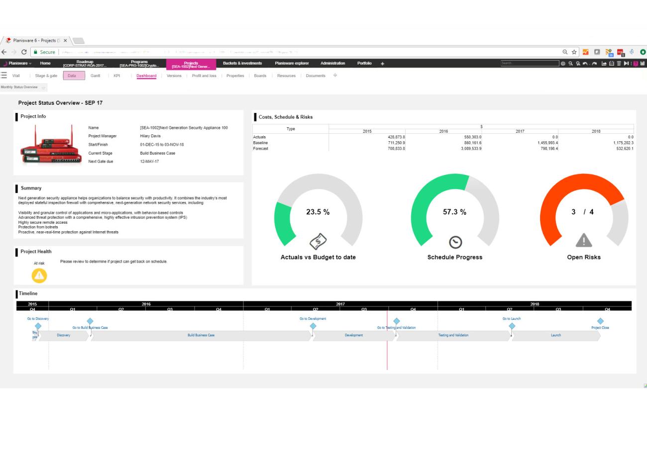 Planisware Enterprise-Demo: Performance eines Programms aufzeigen ...