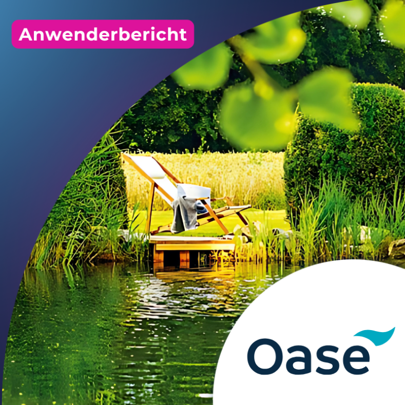 Foto von einem Gartenteich