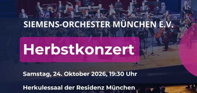 Herbstkonzert Siemens-Orchester München e.V. 
