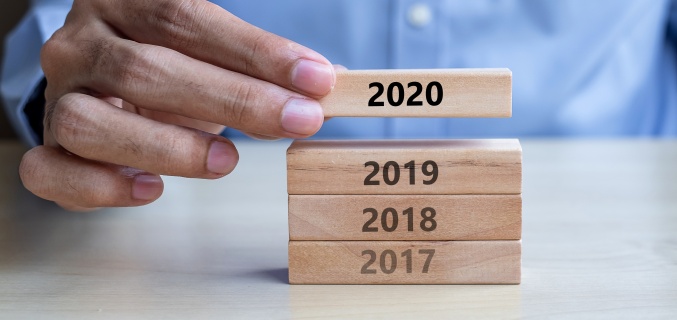 Building blocks with dates on them