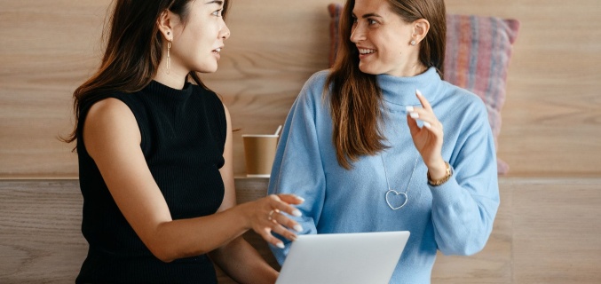 Women talking