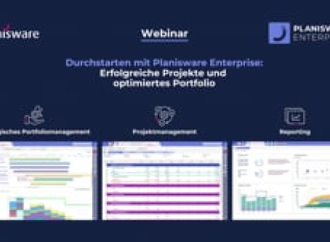 Webinar: Erfolgreiche Projekte und optimiertes Portfolio - Durchstarten mit Planisware Enterprise!